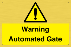 Warning Automated Gate